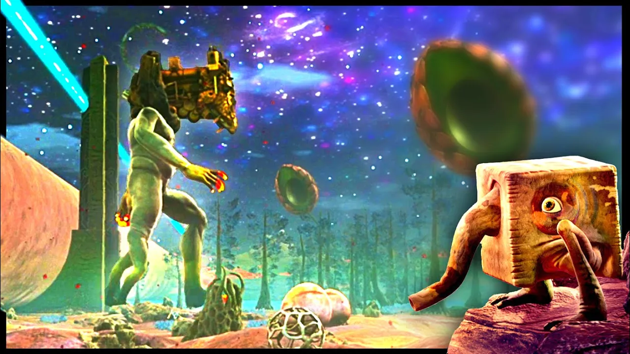 KÆMPE MUTANT MENNESKE med TOG PÅ HOVEDET?! i Eternal Cylinder