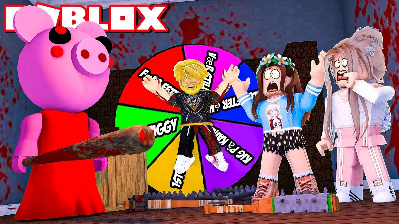 SVÆRE CHALLENGES! *HJULET BESTEMMER* :: Roblox Piggy Dansk