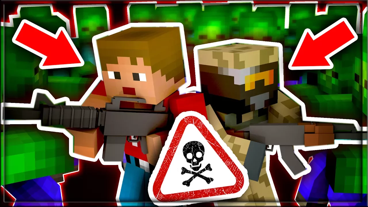 Dansk Minecraft :: HVEM DØR FØRST - ZAGI ELLER KOVA? - ZOMBIES