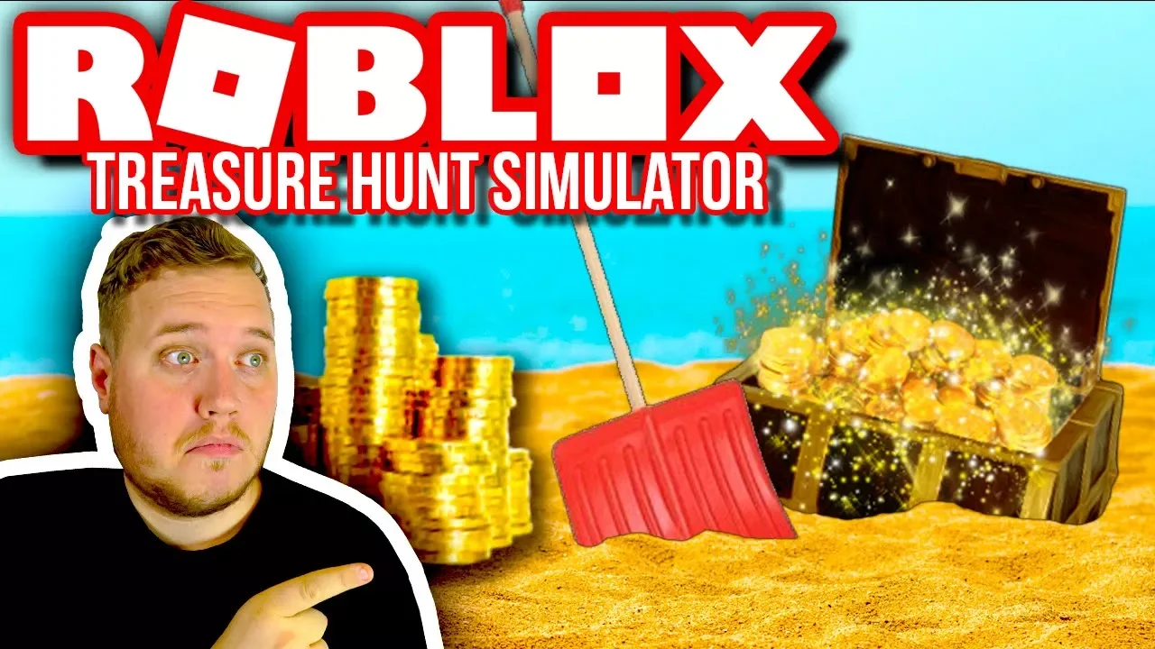 DER ER PENGE I SAND! 🏖 🤑 :: Treasure Hunt Simulator Ep. 1  - Dansk Roblox