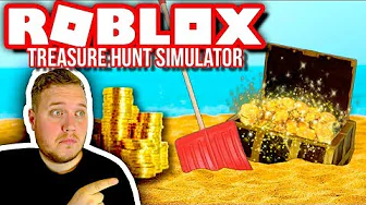 DER ER PENGE I SAND! 🏖 🤑 :: Treasure Hunt Simulator Ep. 1  - Dansk Roblox