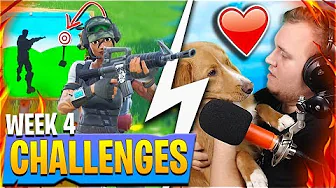 DØR-FIS I FORTNITE?! *WEEK 4 CHALLENGES*