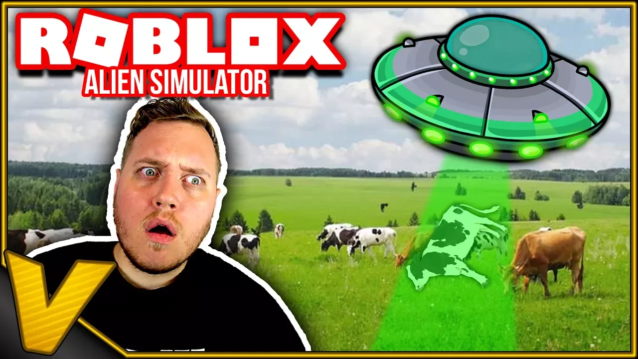 BORTFØR EN KO OG SPRÆNG EN BRO! 👽 :: Alien Simulator Roblox Dansk