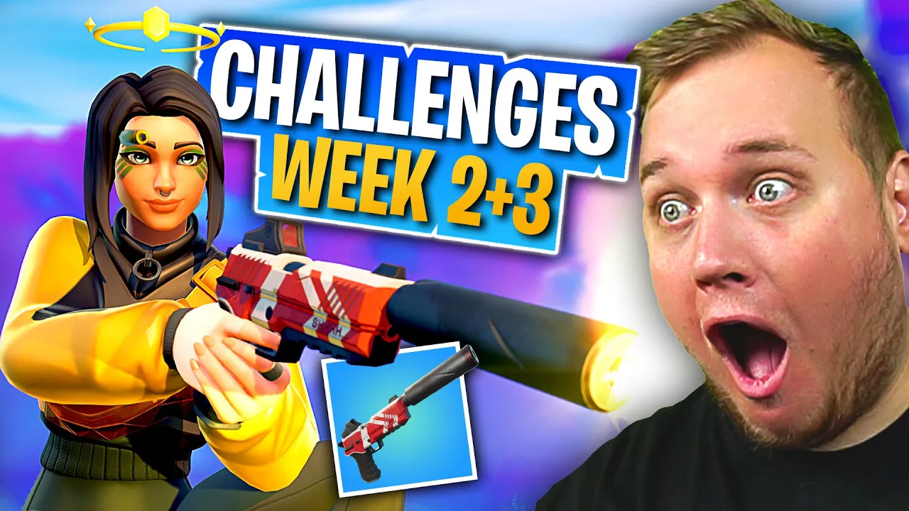 Købte EXOTIC PISTOL til CHALLENGES *WEEK 2+3* i Fortnite