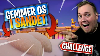 GEMMER SIG I SANDET GIVER WIN?! *CHALLENGE* :: Fortnite Dansk