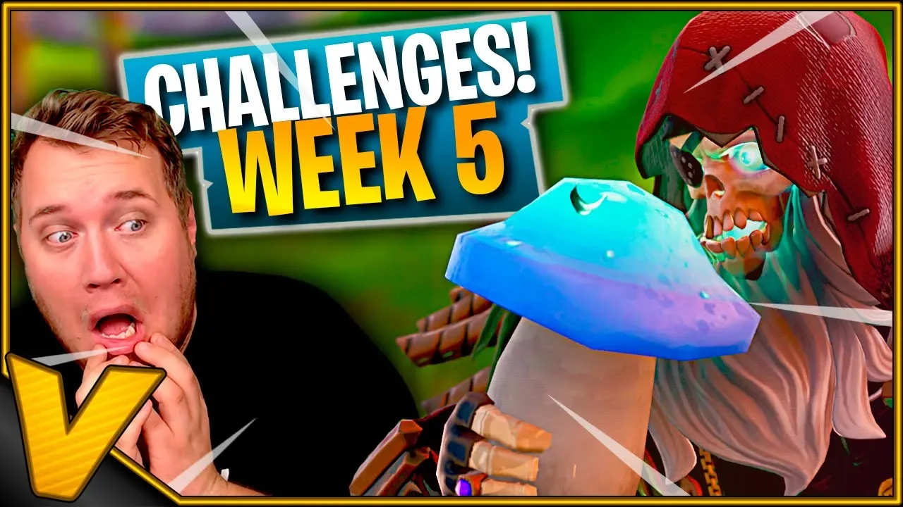 SPISER SVAMPE OG KLARER CHALLENGES *WEEK 5* :: Fortnite Dansk