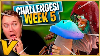 SPISER SVAMPE OG KLARER CHALLENGES *WEEK 5* :: Fortnite Dansk