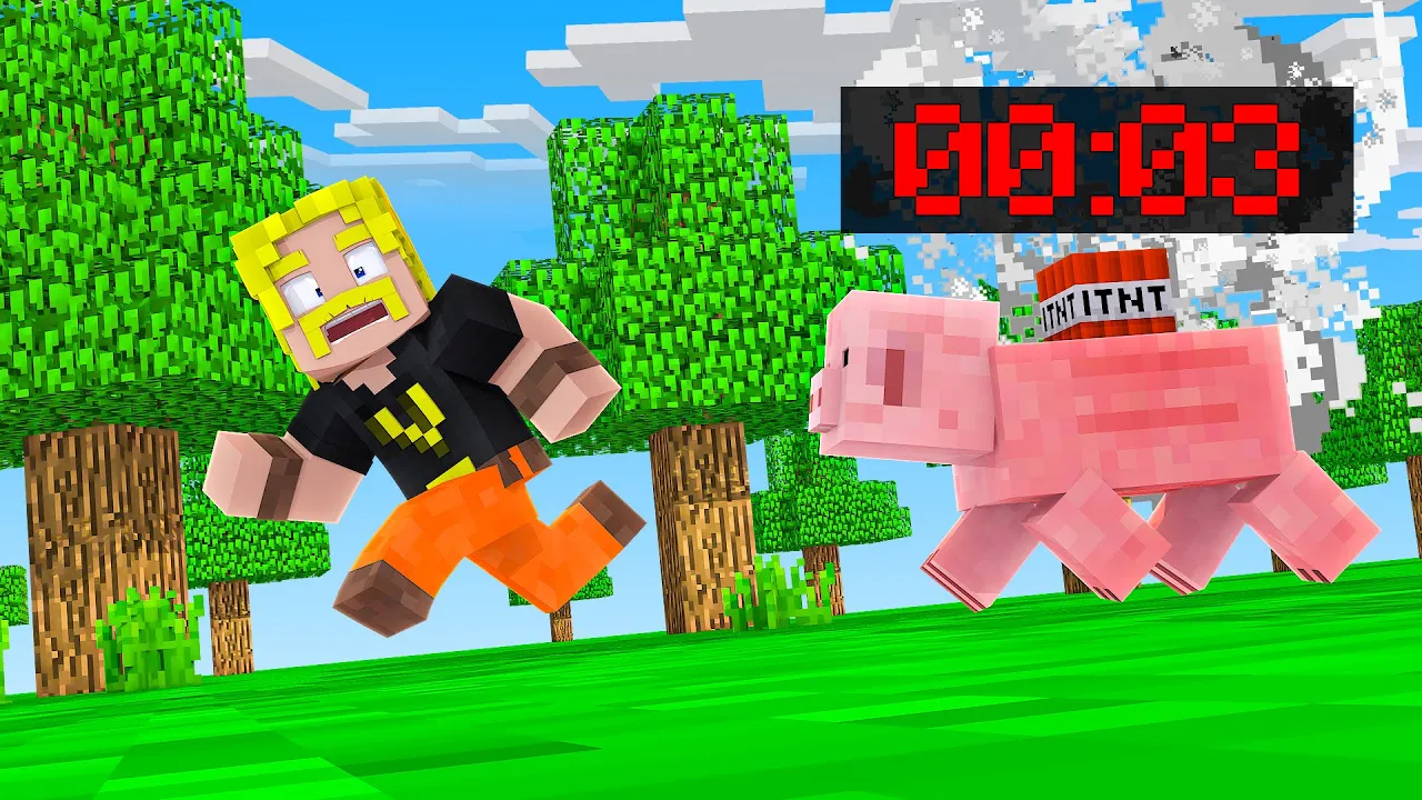 Minecraft, men ALT er en TIDS-INDSTILLET BOMBE!