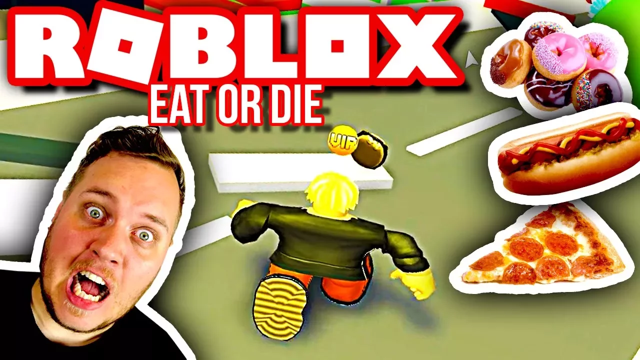 HAN FANGER MIG ALDRIG!  🍕🍔🍰 :: Roblox Eat or Die Dansk
