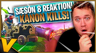 *NYT OMRÅDE* KANON KILLS & BATTLEPASS *SÆSON 8* :: Fortnite Dansk