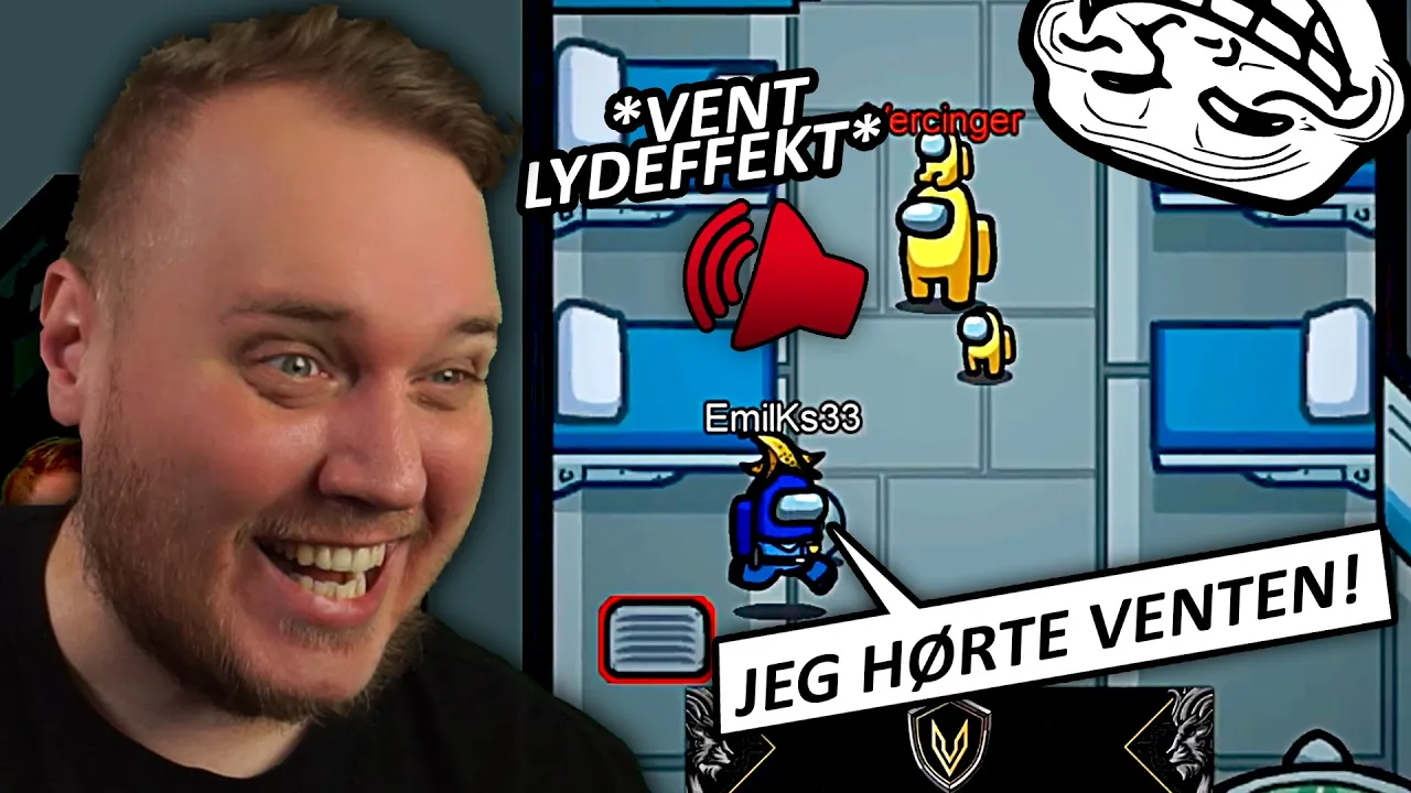 TROLLER spillere i AMONG US! *GRINERN 🤣*