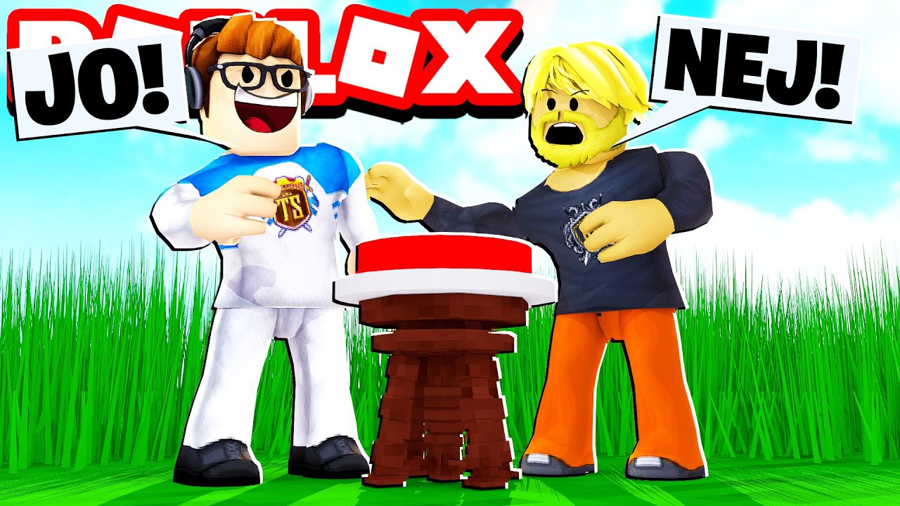 Hvad sker der hvis man TRYKKER på KNAPPEN?! :: Roblox Don't Press the Button Dansk m. Vercinger