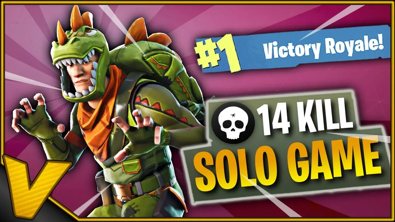 VINDER MED REX SKIN! *14 KILLS* :: Fortnite Dansk - Solo Win