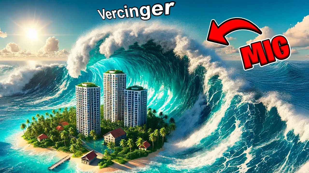 JEG blev en KÆMPE TSUNAMI BØLGE! 🌊