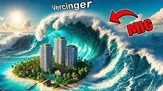 JEG blev en KÆMPE TSUNAMI BØLGE! 🌊