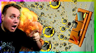 DROPPER udover MINER på SOFAEN!  *BEDSTE BANER* :: Turbo Dismount Dansk