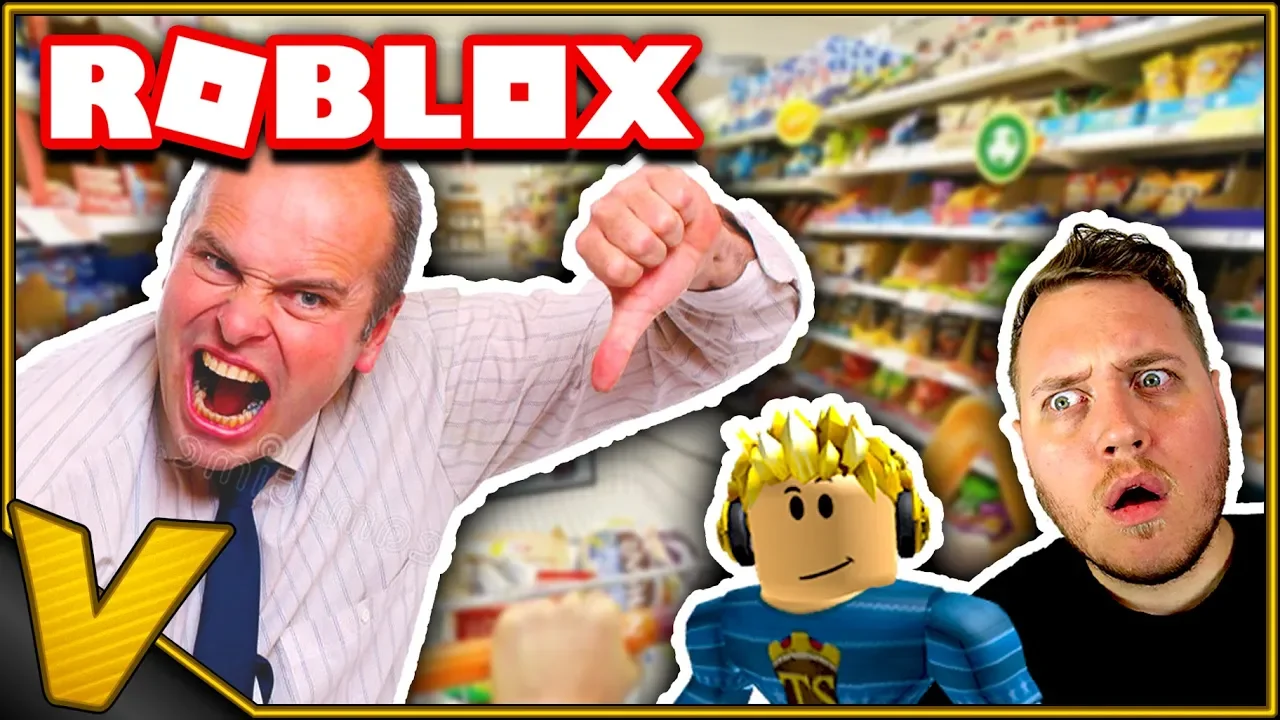 LÅST INDE I SUPERMARKED?! :: Escape The Grocery Store Obby Roblox Dansk