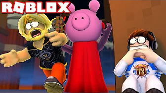 FLYGTER fra PIGGY ind på GALLERIET *NYT CHAPTER 3* :: Roblox Piggy Dansk