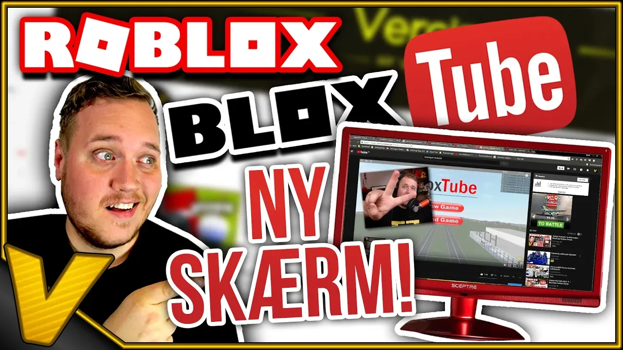 NY KÆMPE SKÆRM, MUS OG TASTATUR! :: BloxTube Roblox Dansk