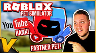YOUTUBER-RANK OG YOUTUBER-PET?! - Pet Simulator
