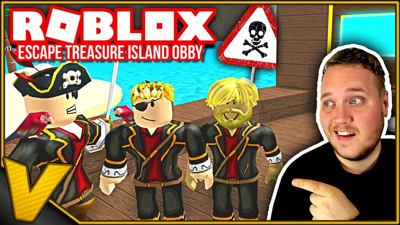 VI SKAL FINDE SKATTEN! 🤑 :: Escape Treasure Island Obby - Roblox Dansk
