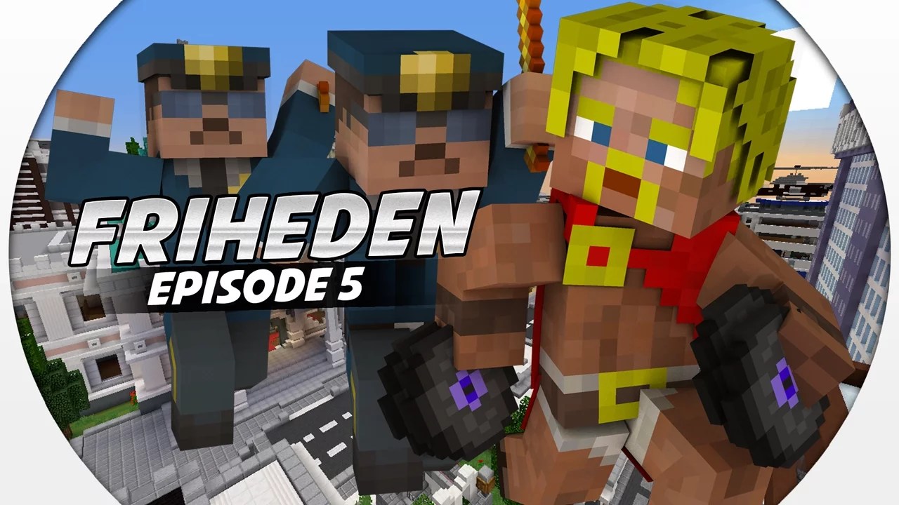 Dansk Minecraft :: Friheden: RØVER CASINOET FORAN POLITIET!! #5