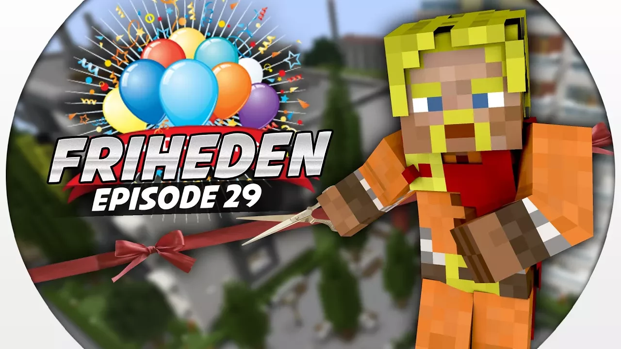 Friheden: STOR ÅBNINGSFEST I V-MAN TOWER 🏢 #29 :: Dansk Minecraft