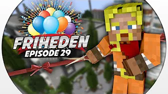 Friheden: STOR ÅBNINGSFEST I V-MAN TOWER 🏢 #29 :: Dansk Minecraft