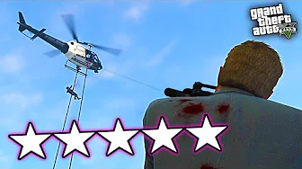 NÅR MAN FÅR 5 STJERNER i GTA 5 Online ⭐⭐⭐⭐⭐