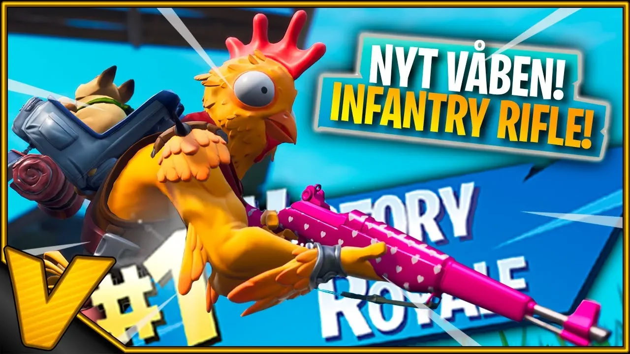NÅR MAN VINDER M. INFANTRY RIFLE! *NY GUN* :: Fortnite Dansk