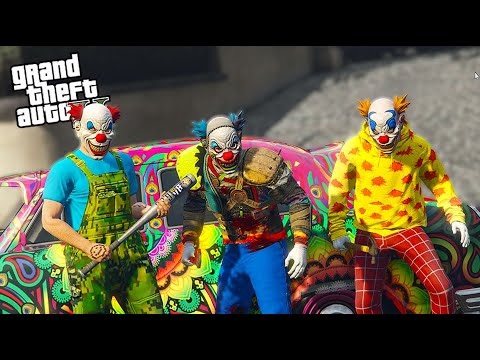 DRÆBE KLOVNE BANDEN i GTA 5 Online?!