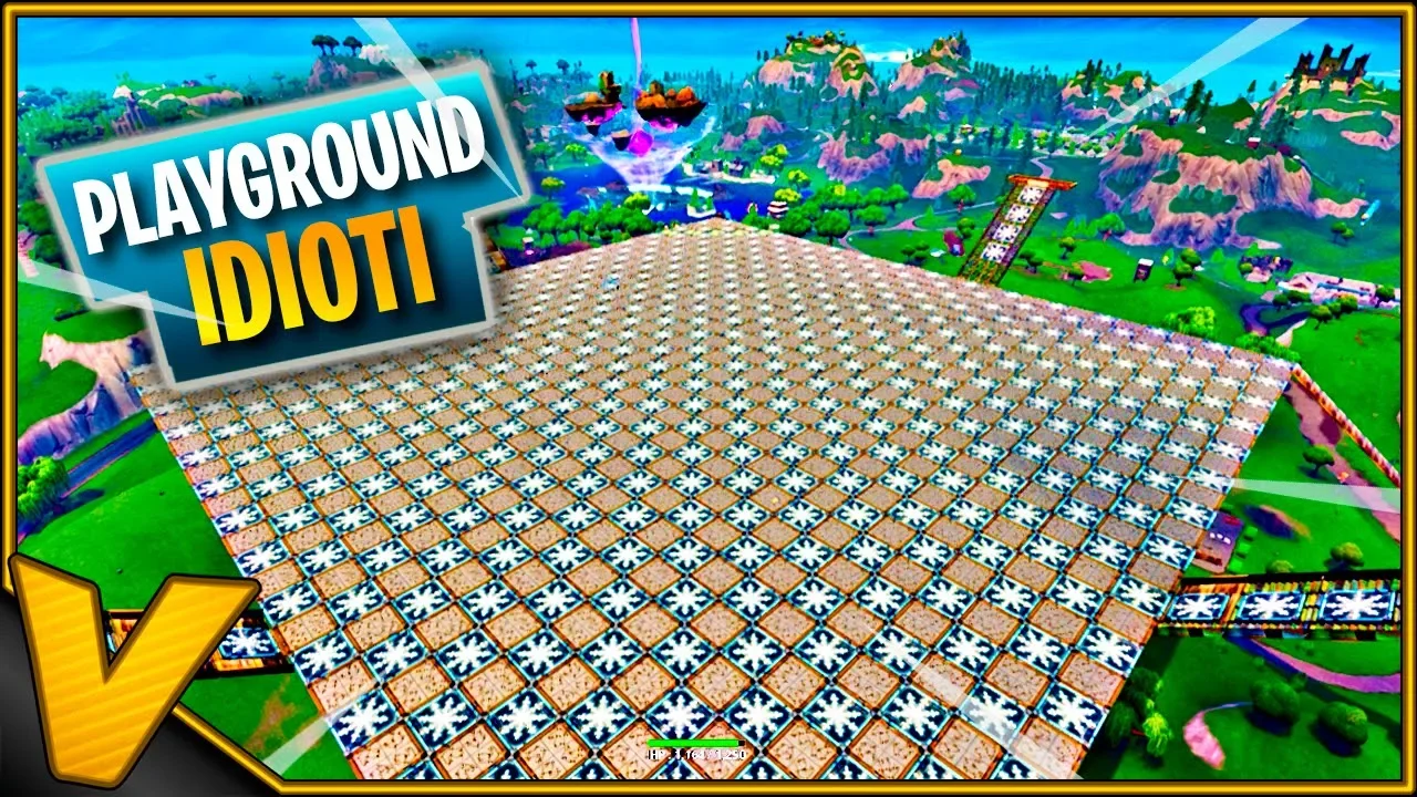 VI BYGGEDE KÆMPE PLATFORM AF ICE- OG SPIKE-TRAPS :: Dansk Fortnite Playground