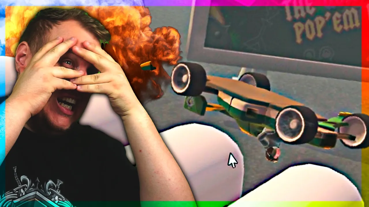 BAGLÆNS SALTO I RACER BIL! ::  Turbo Dismount Dansk