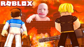 NØGNE GRIMME  KÆMPER ANGRIBER?! :: Roblox Attack on Albert Dansk