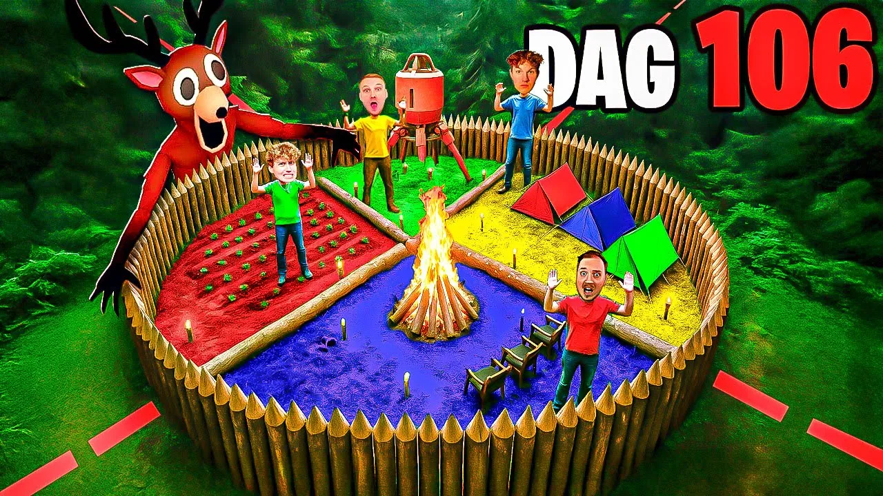 4 YouTubere 1 Hjørne Hver i 99 Nights!