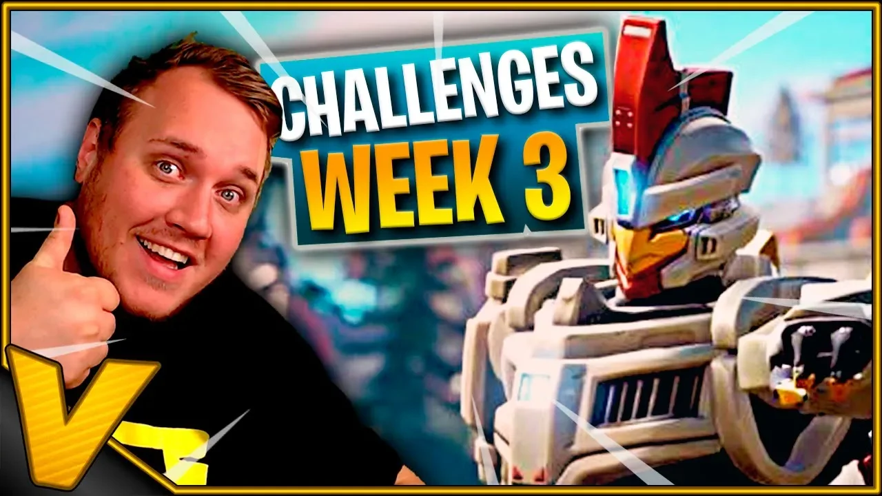 ROBOT KYLLING PÅ CHALLENGE ROV - og WIN *WEEK 3* :: Fortnite Dansk