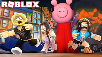 JAGTET af PIGGY inde i BYEN! *NYT CHAPTER 9* :: Roblox Piggy Dansk