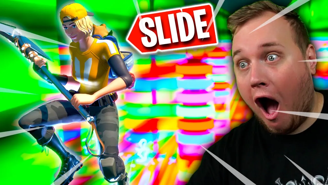 DEATHRUN, men vi skal KUN SLIDE?! :: Fortnite Dansk