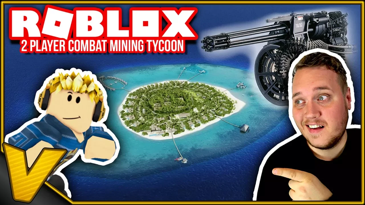 KØBER PRIVAT Ø OG SIKKERHEDSUDSTYR 🤑 :: 2 Player Combat Mining Tycoon Roblox Dansk
