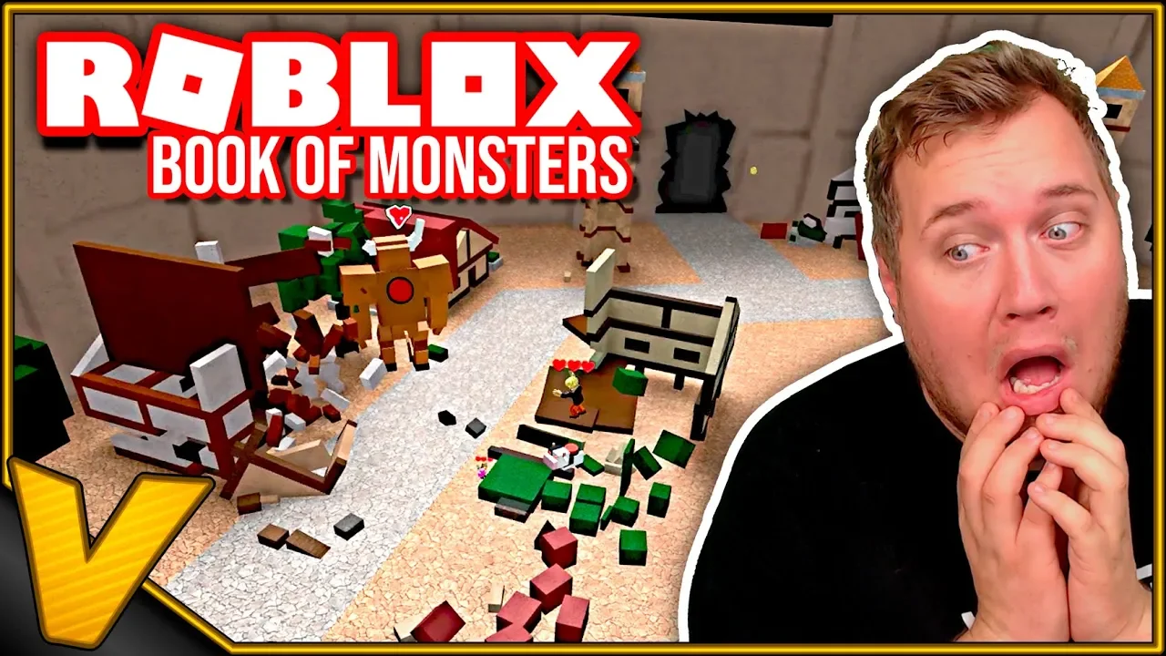 SMADRER HELE BYEN MED KÆMPE ROBOT LLAMA! :: Book of Monsters - Roblox