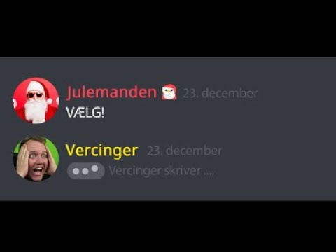 Julemanden skrev til mig og gav mig et valg...