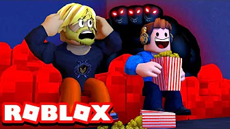 I BIOGRAFEN, MEN MORDER I MØRKET?! :: Roblox Camping - Cinema, m. Vercinger og TortenSkjold