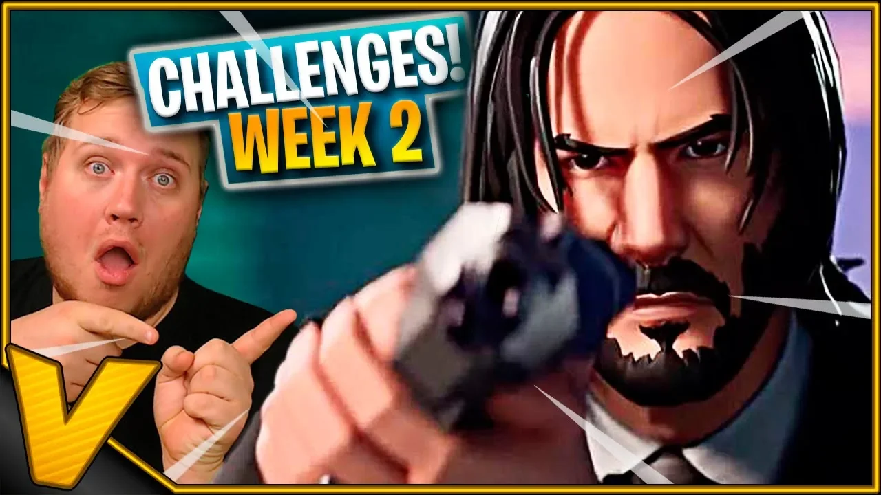 JOHN WICK KLARER CHALLENGES *WEEK 2 - MASSE WINS* :: Fortnite Dansk