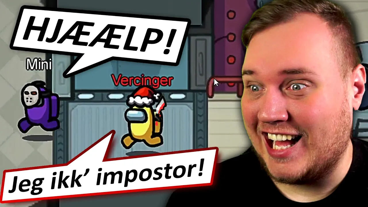 men jeg VAR IMPOSTOR, og DRÆBTE MINI TIL SIDST :: Among Us m. Proximity Chat
