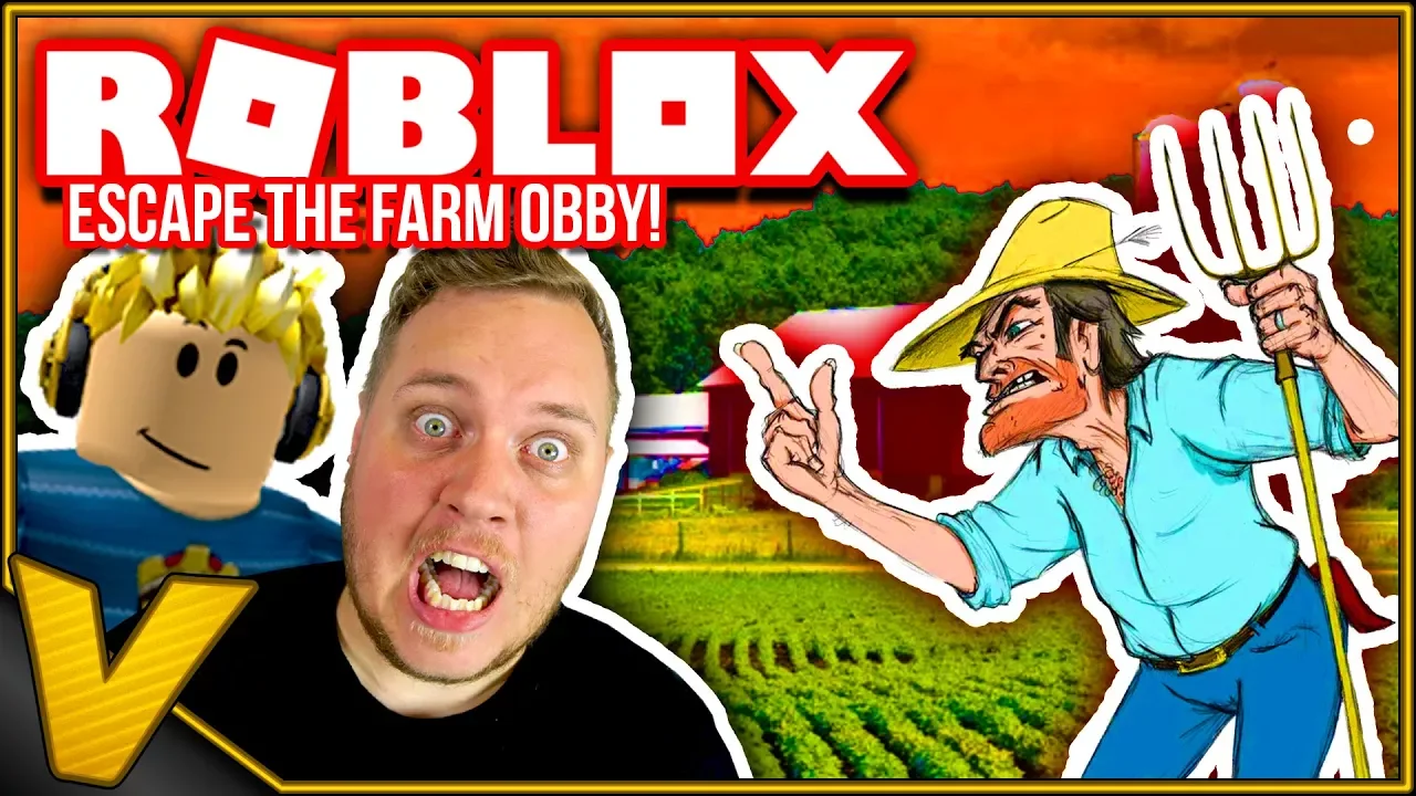 BONDEMANDEN ER EFTER VERCINGER OG TORTEN! :: Escape The Farm Obby! - Roblox Dansk