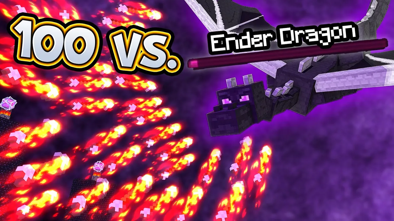 NÅR 100 SPILLERE ANGRIBER END DRAGEN! :: Vercinger SMP #2 - Dansk Minecraft