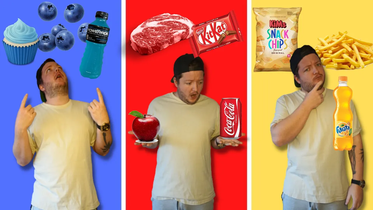 Må kun spise ÉN FARVE MAD i 24 timer