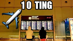 10 TING DU KAN LAVE I EN LUFTHAVN