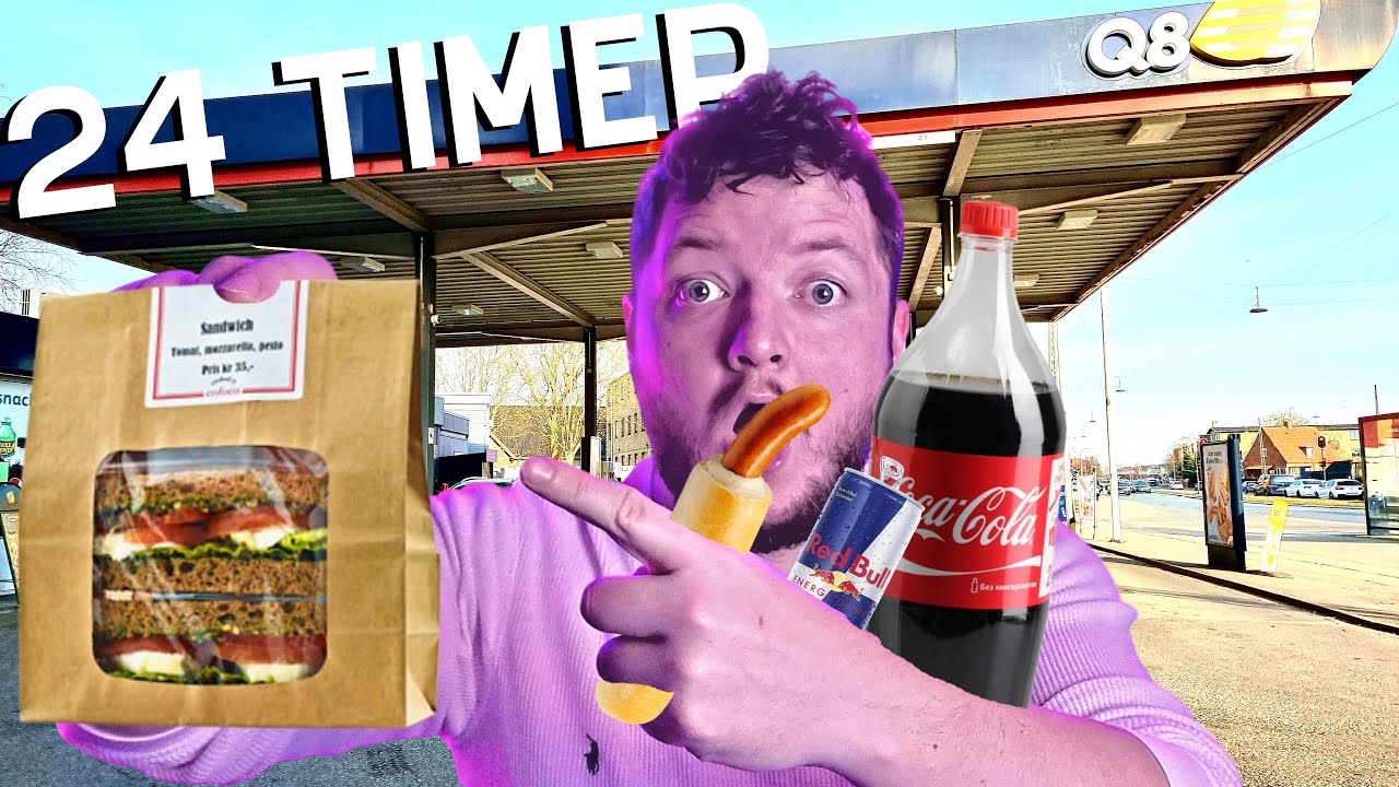 SPISER KUN TANKSTATIONS MAD I 24 TIMER